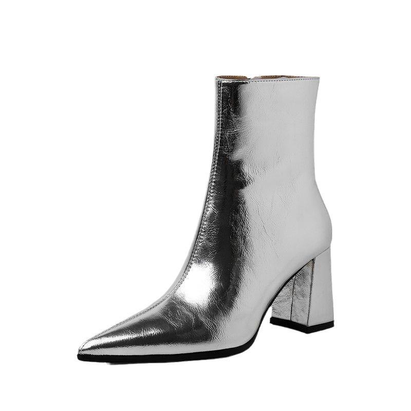 Bottes et Bottines Femme | Bottes Tabi Broken mirror Bottes et Bottines Argenté