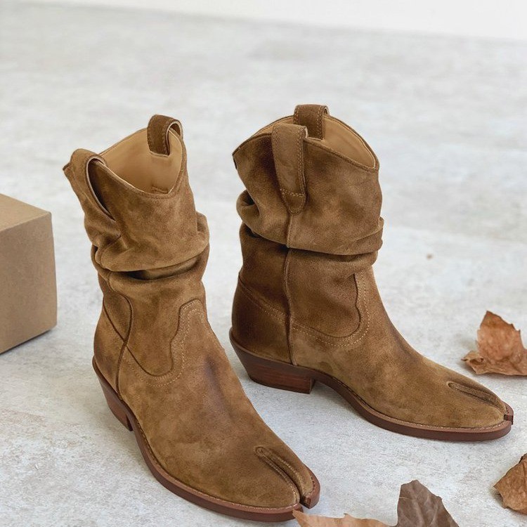 Bottes et Bottines Homme | Bottes Tabi d’inspiration western Bottes et Bottines Beige