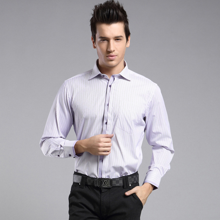 Chemises Homme | Chemise à rayures et empiècement Chemises Bleu