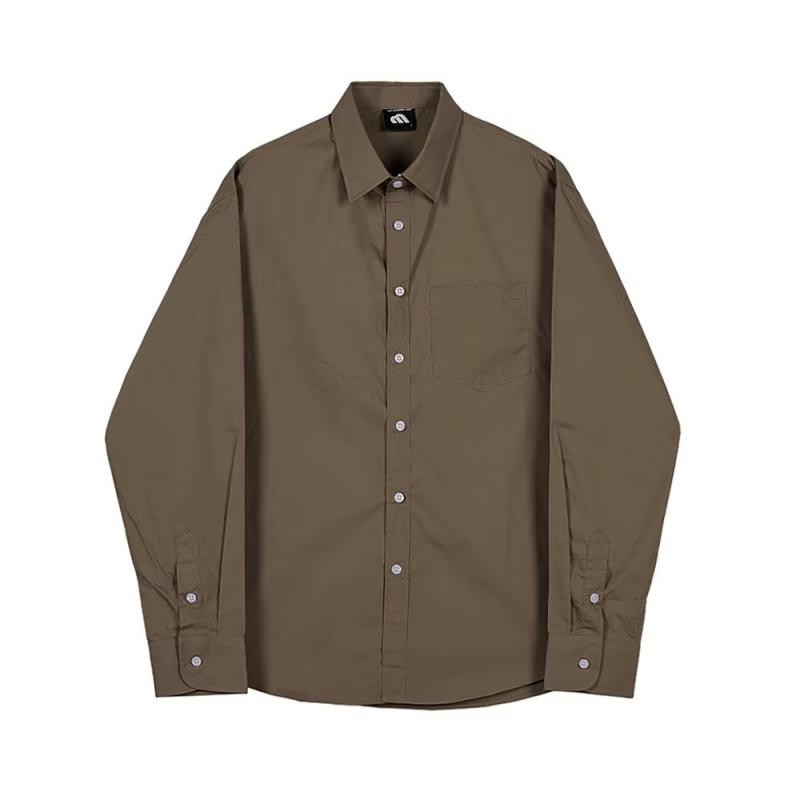 Chemises Homme | Chemise rembourrée en satin de coton Chemises Camel