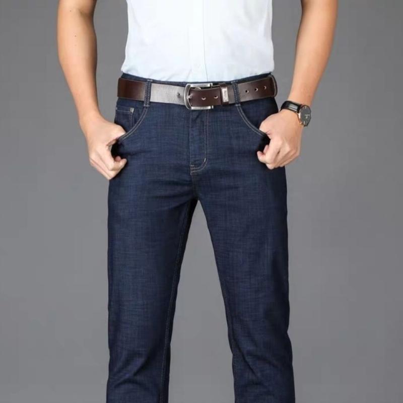 Jeans et Pantalons Homme | Jean à revers laqués Homme Bleu Navy