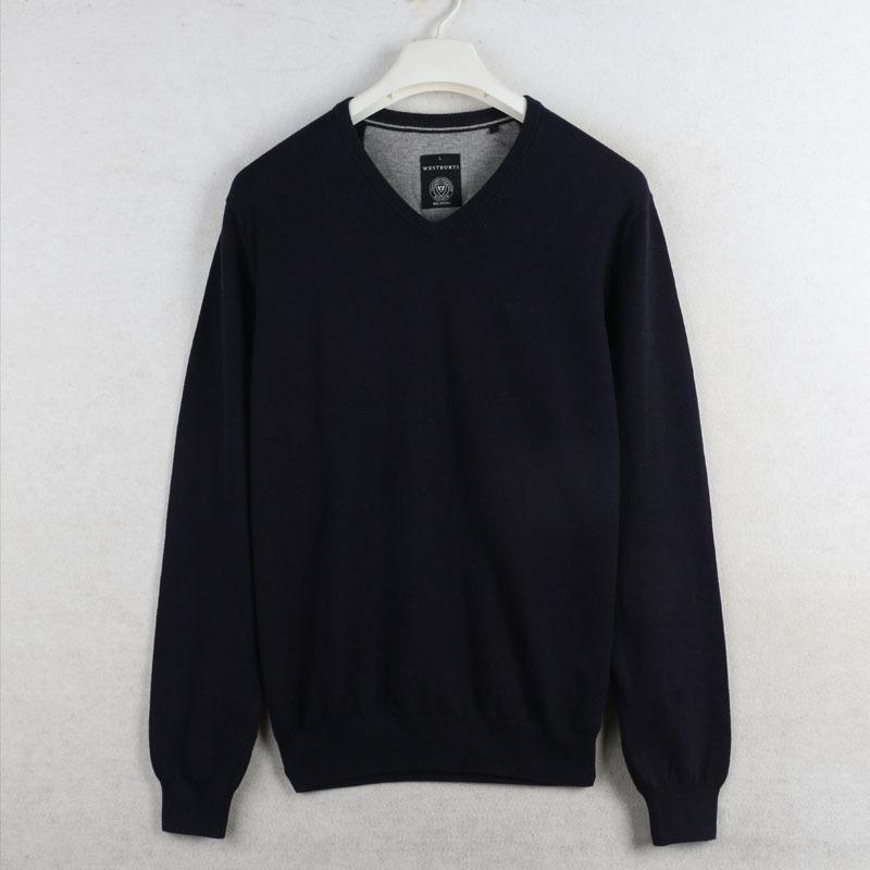 Maille Homme | Pull à col V en laine d’agneau lavée Homme Bleu Navy