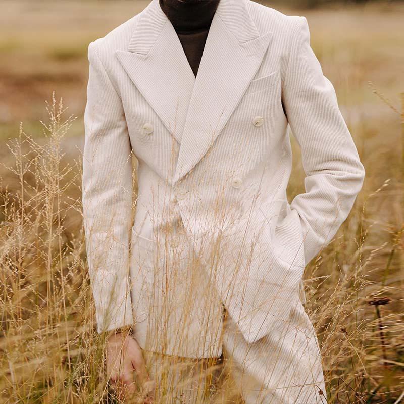 Vestes & Manteaux Homme|Femme | Blazer en mohair et soie Femme Blanc