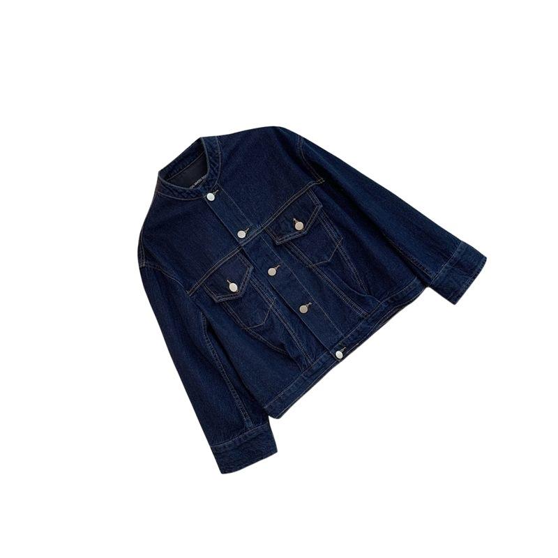 Vestes et Manteaux Homme | Veste sans col en denim Homme Bleu Navy